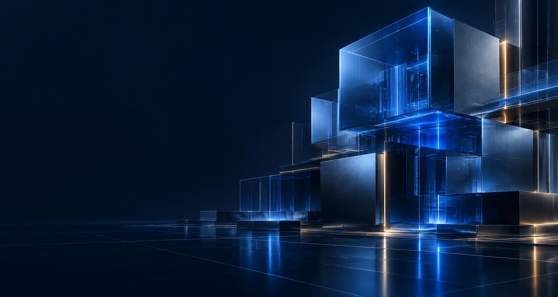 Precision-built cobalt glass architecture